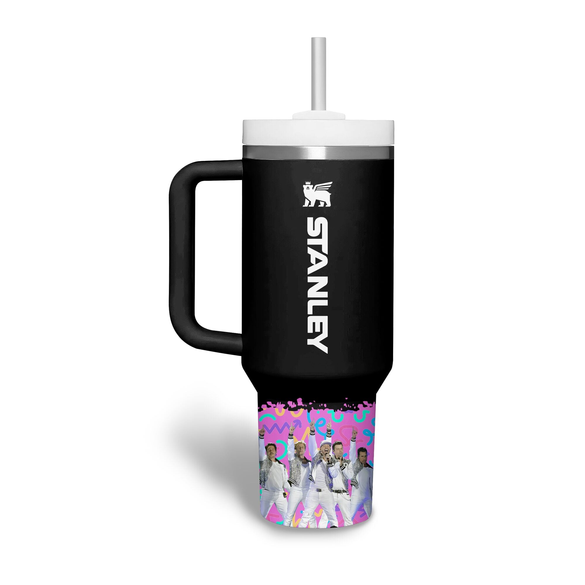 NKOTB Tumbler With Handle 40oz MAR