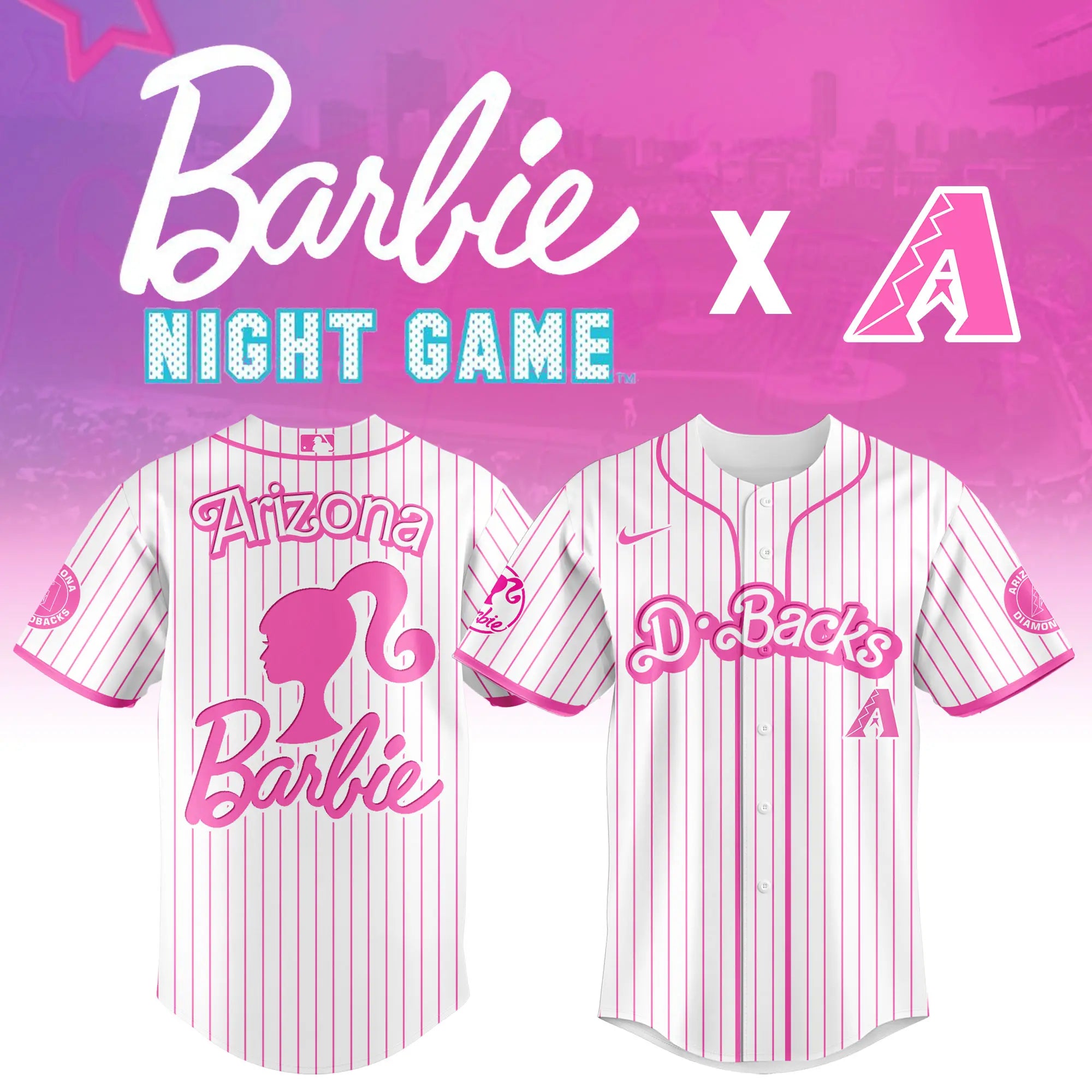 Arizona Diamondbacks Barbie Night Special Jersey