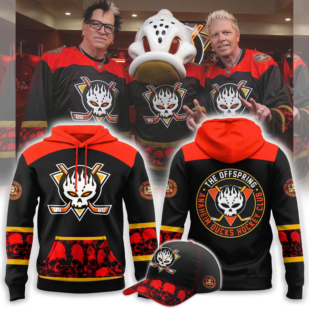 Anaheim Ducks x Offspring Premium Combo Hoodie & Cap & Jogger ¨C Limited Edition