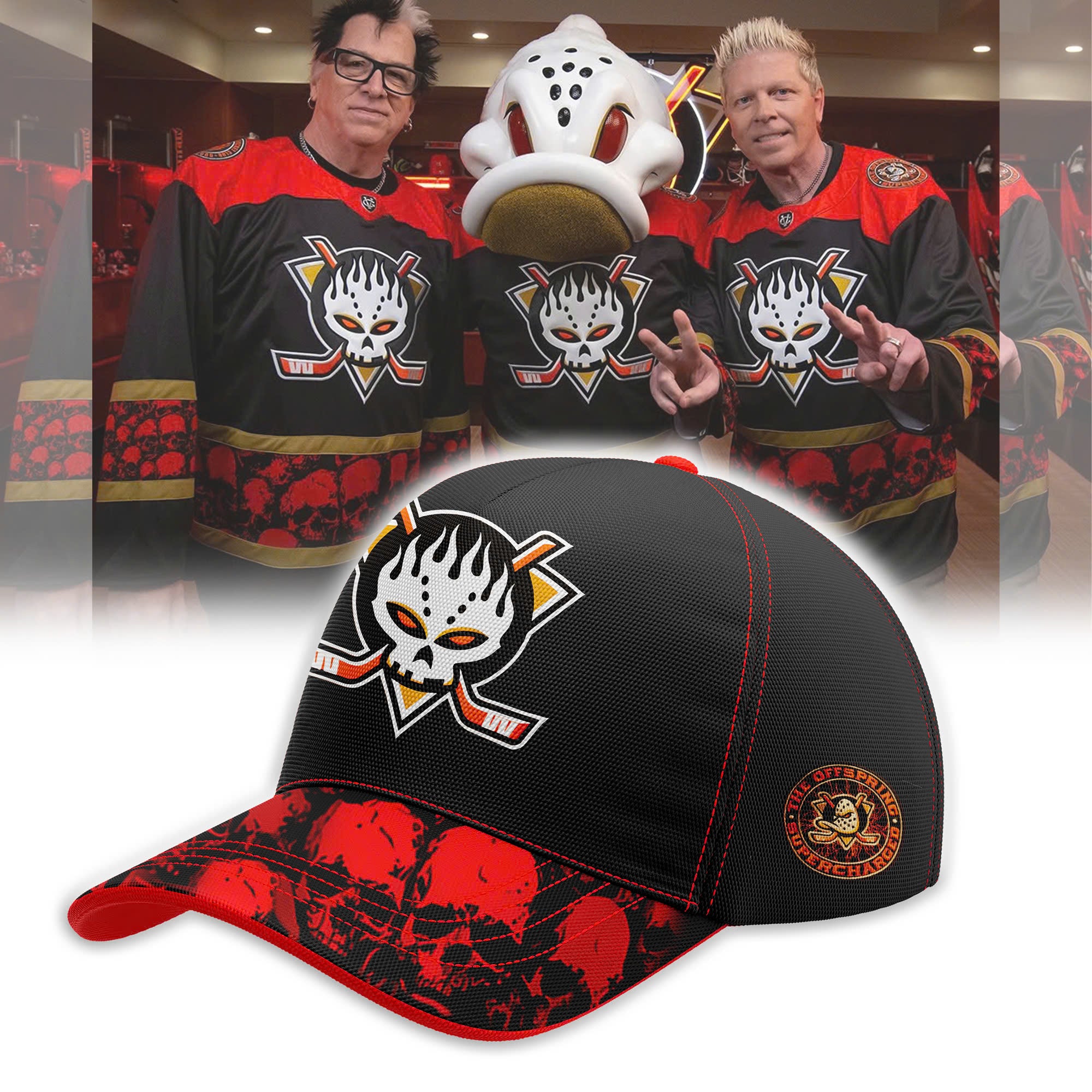 Anaheim Ducks x Offspring Premium Combo Hoodie & Cap & Jogger ¨C Limited Edition